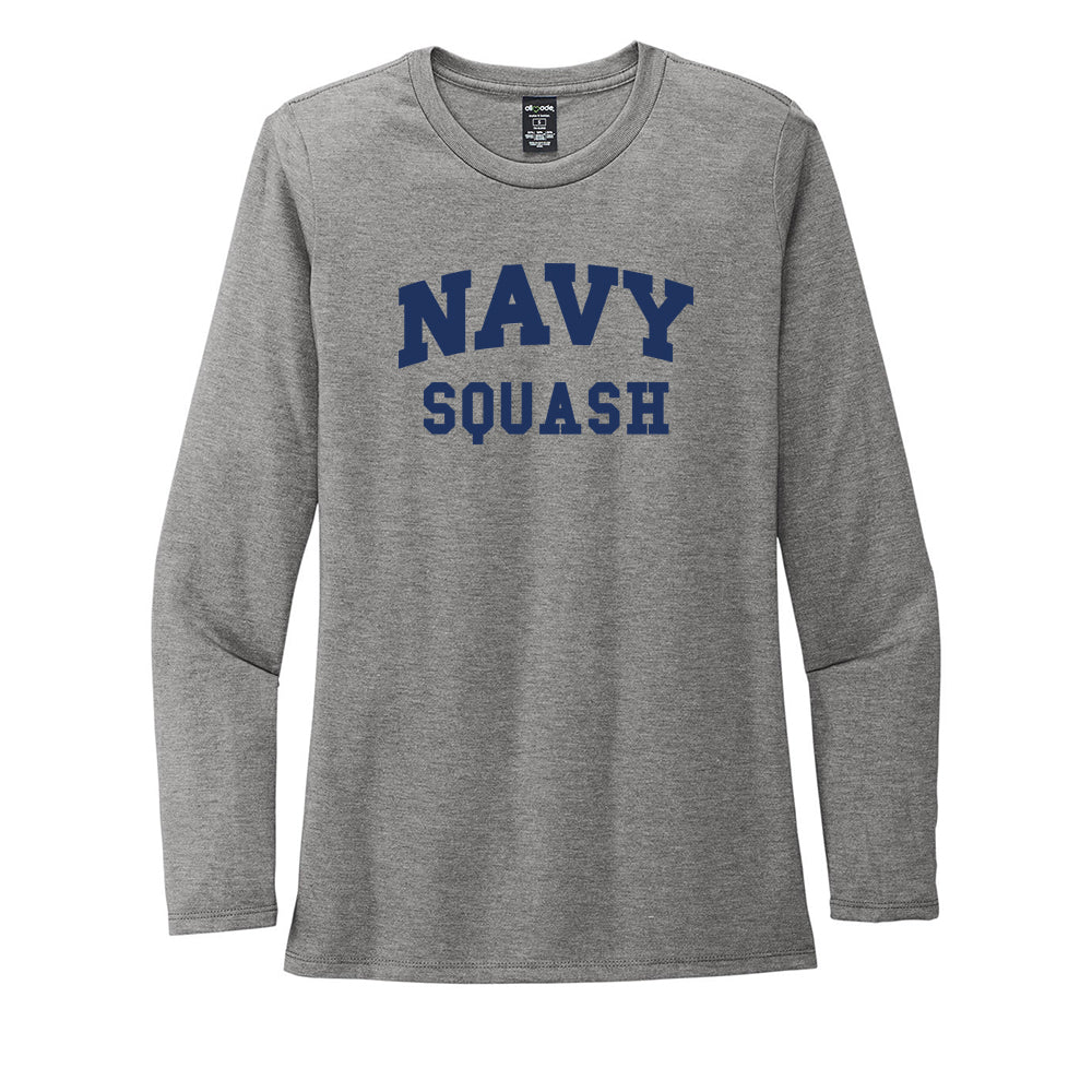 Navy Squash Allmade® Women’s Tri-Blend Long Sleeve Tee