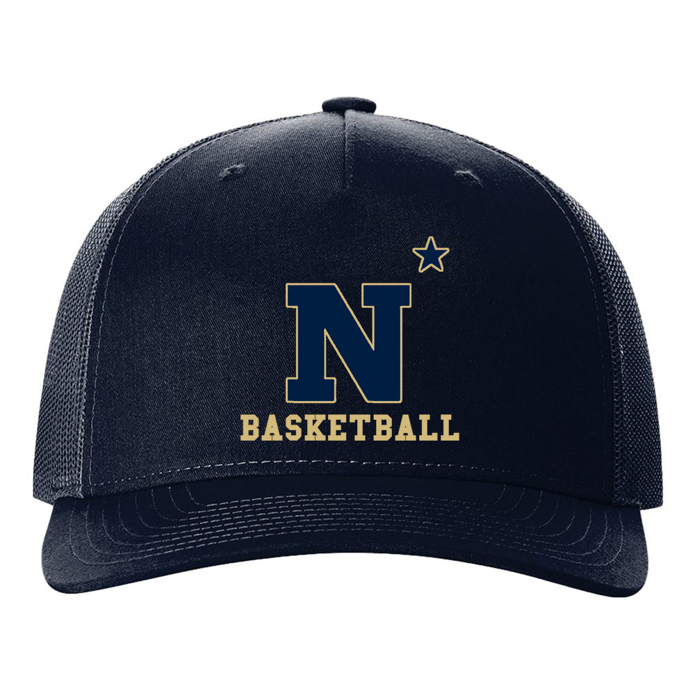 Navy Basketball Richardson Five-Panel Trucker Cap (Navy)