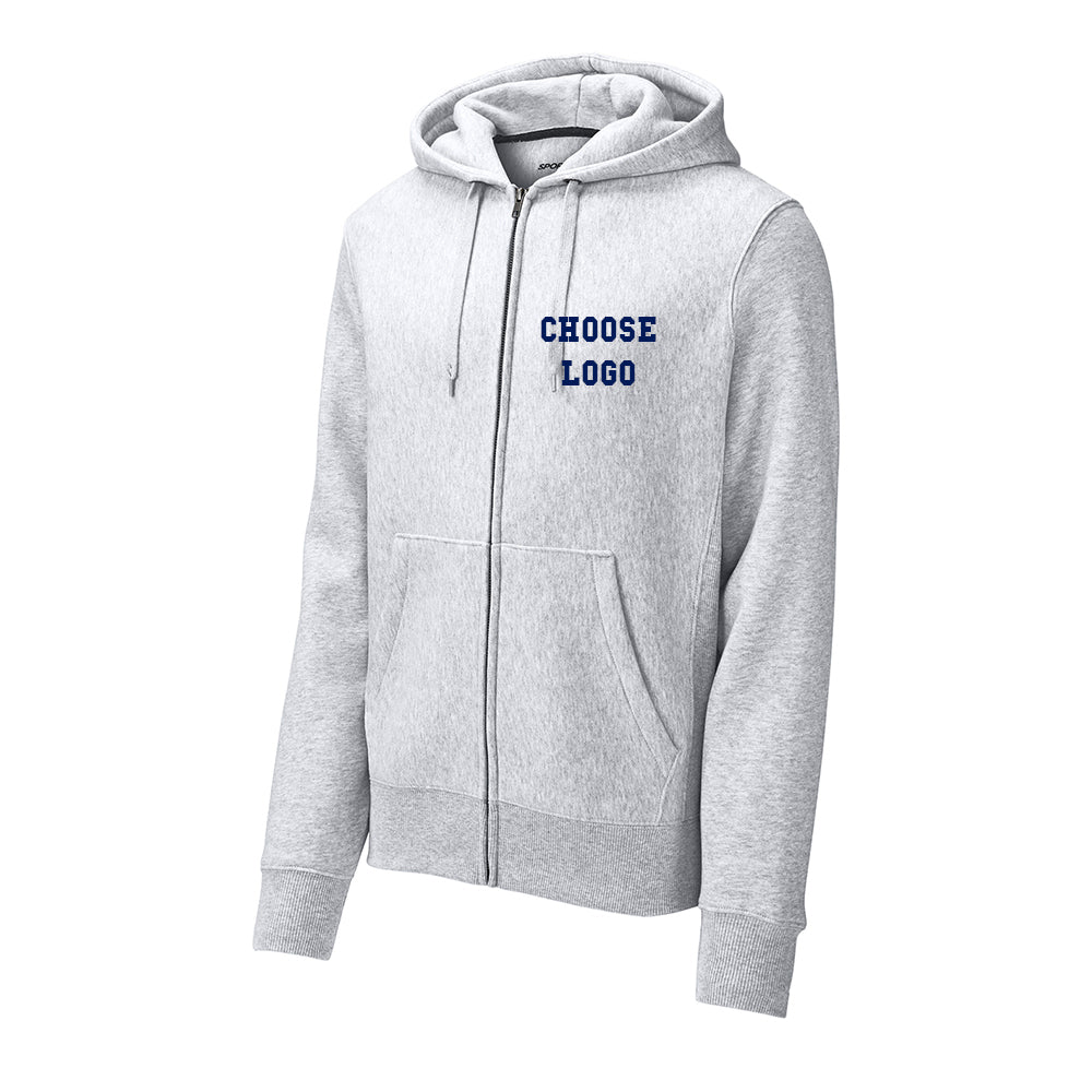 Navy Soccer Sport-Tek® Super Heavyweight Full-Zip Hooded Sweatshirt