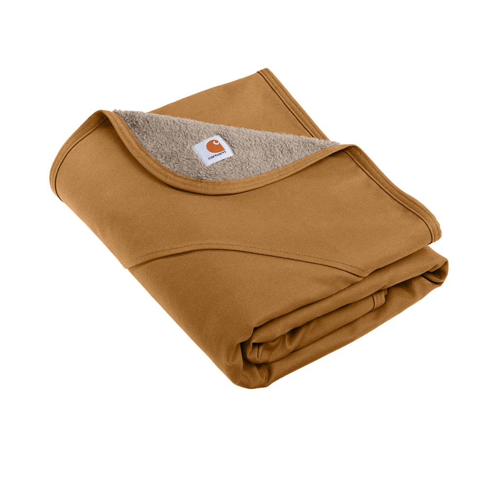 Navy Lacrosse Carhartt® Firm Duck Sherpa-Lined Blanket