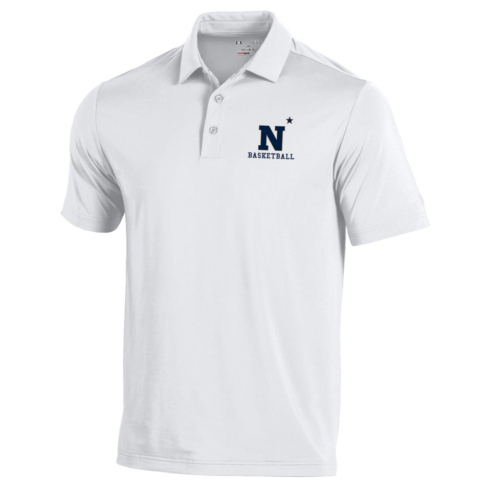 Navy Basketball Under Armour Performance Polo