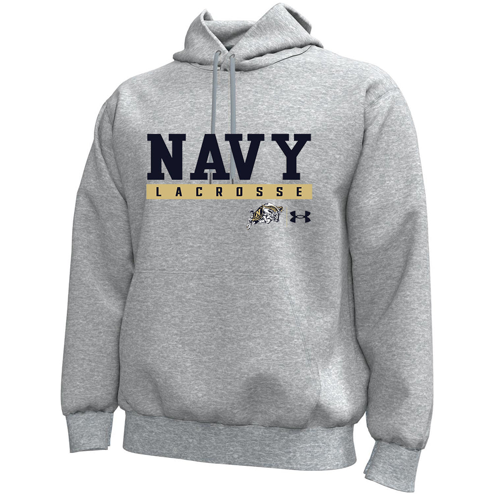 Navy Lacrosse Under Armour Men's Icon Fleece Hoodie
