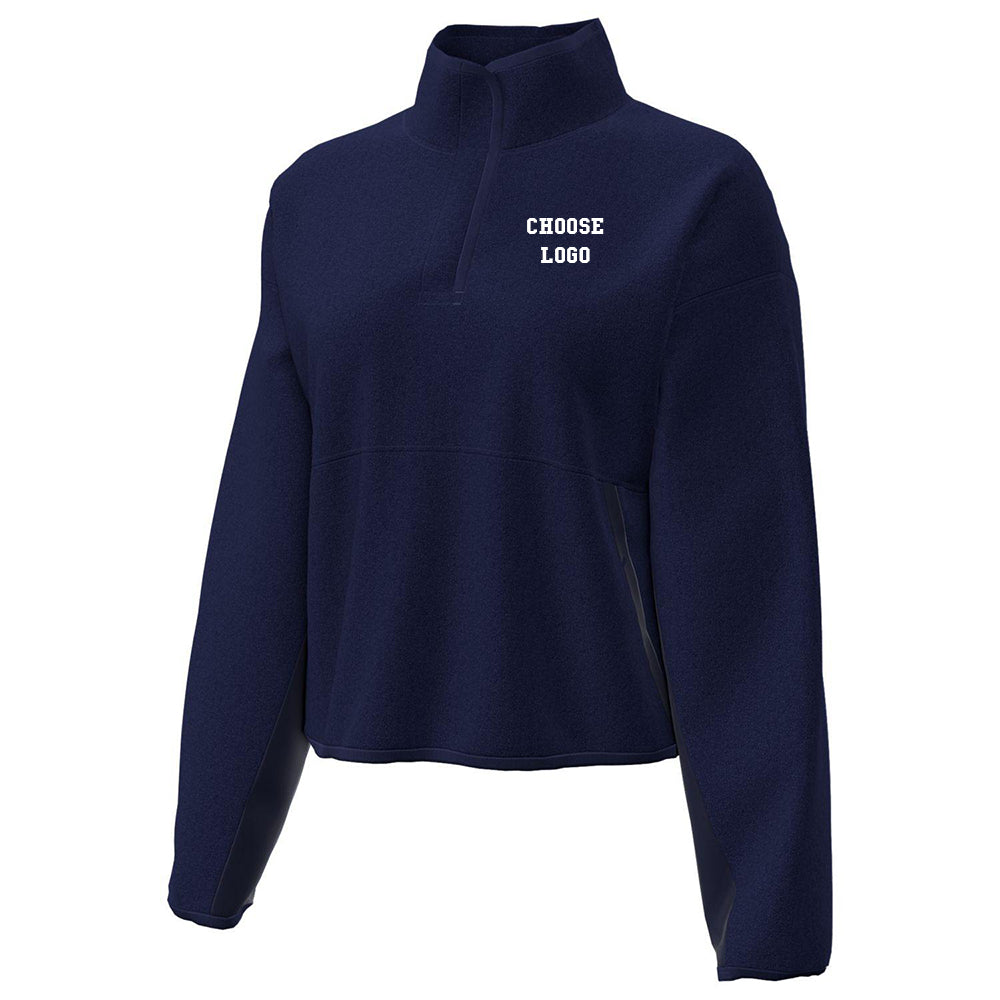 Navy Lacrosse Under Armour Women's CGI Microfleece Snap Pullover