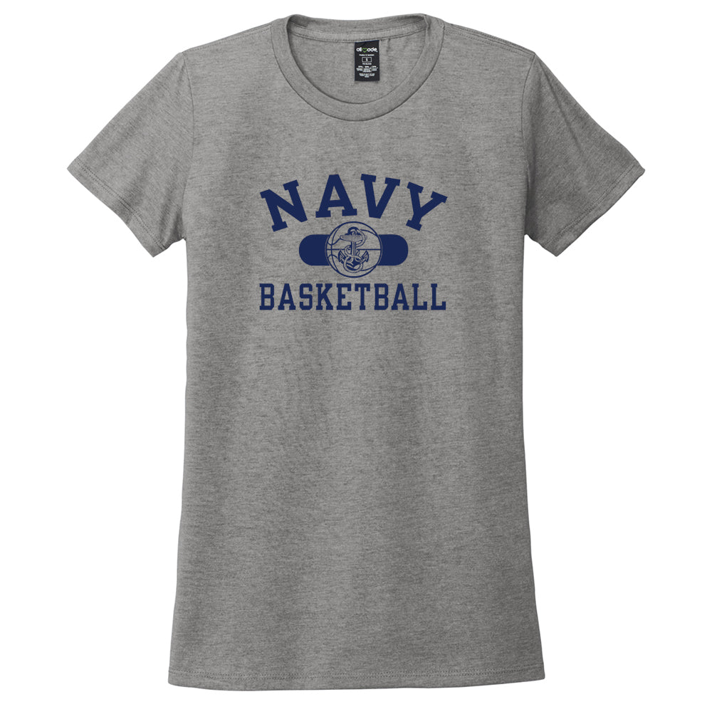 Navy Basketball Allmade® Women’s Tri-Blend Tee