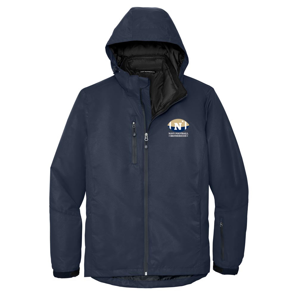 Navy Football Brotherhood Port Authority® Vortex Waterproof 3-in-1 Jacket