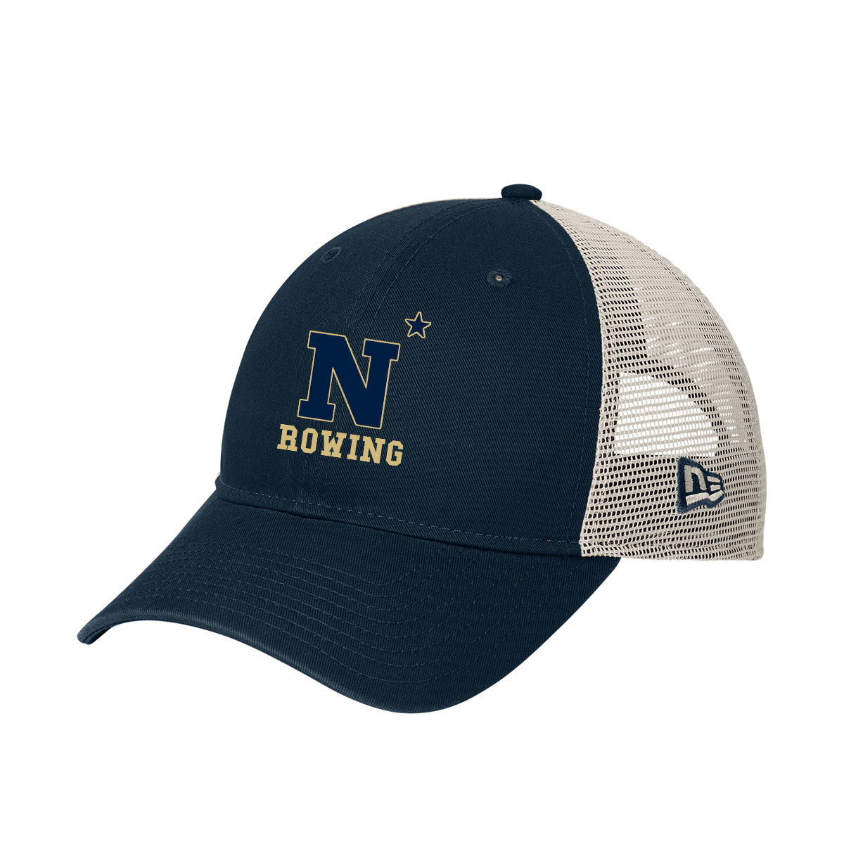 Navy Rowing New Era® 9TWENTY® Unstructured Mesh Snapback Cap