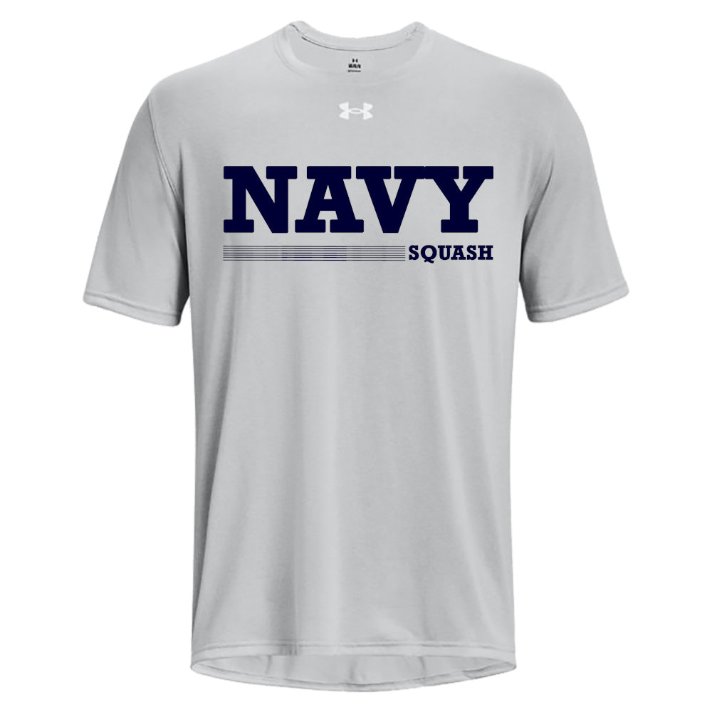 Navy Squash Under Armour Short Sleeve Performance Short Sleeve T-Shirt (Mod Grey)