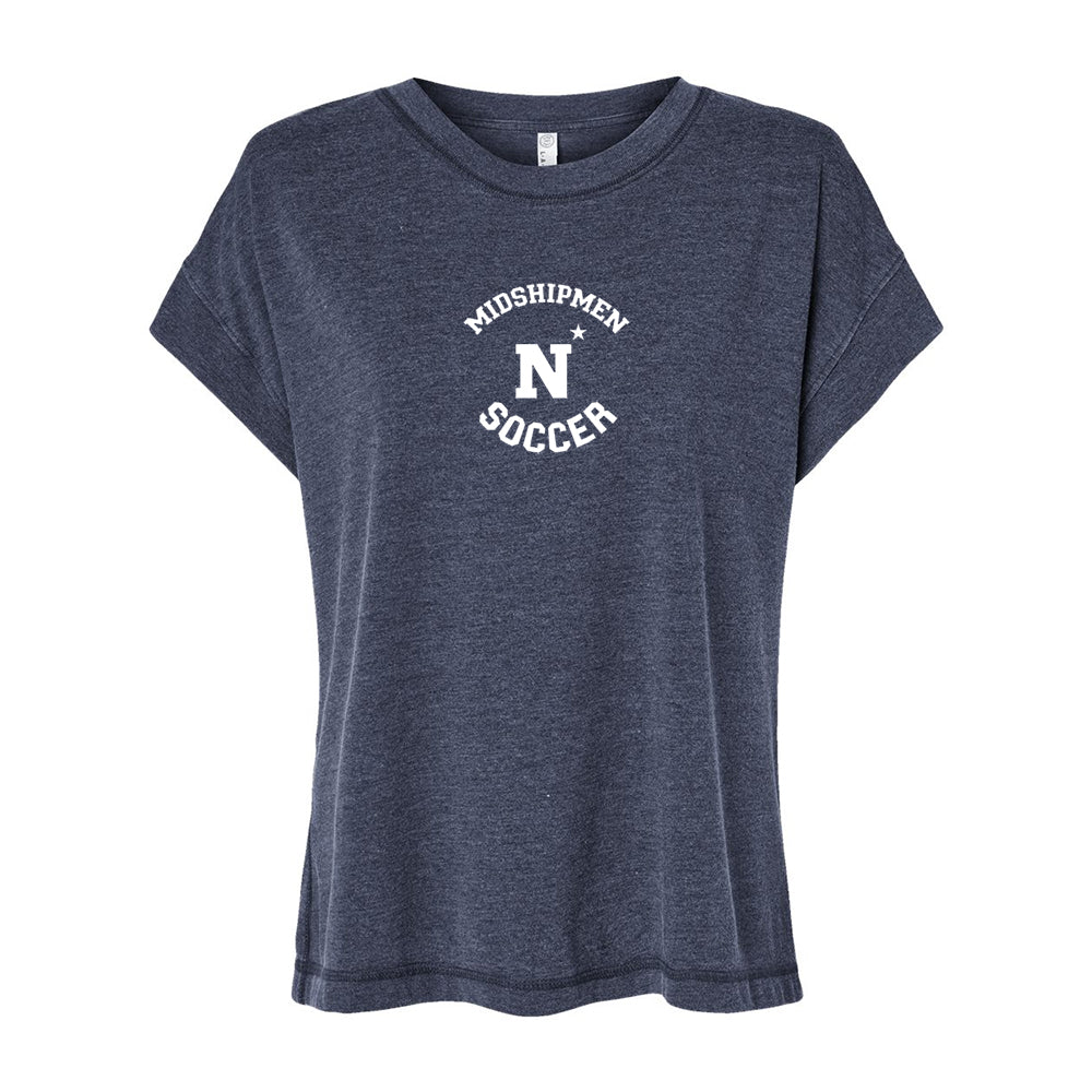 Navy Soccer Women's Vintage Wash Tee