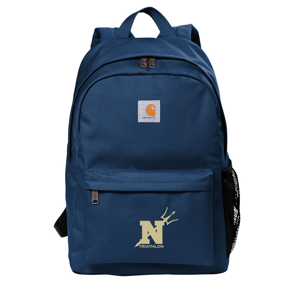 Navy Triathlon Carhartt® Canvas Backpack