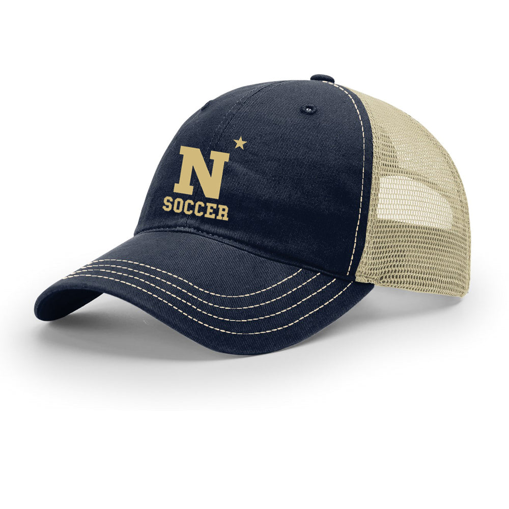 Navy Soccer Richardson Garment Washed Trucker (N-Star)