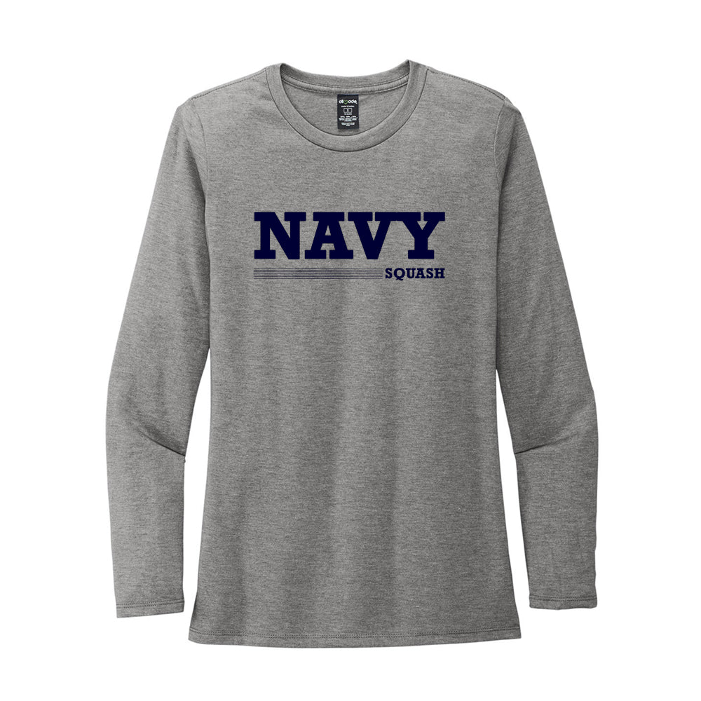 Navy Squash Allmade® Women’s Tri-Blend Long Sleeve Tee