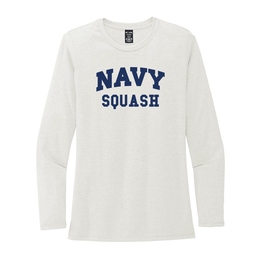 Navy Squash Allmade® Women’s Tri-Blend Long Sleeve Tee