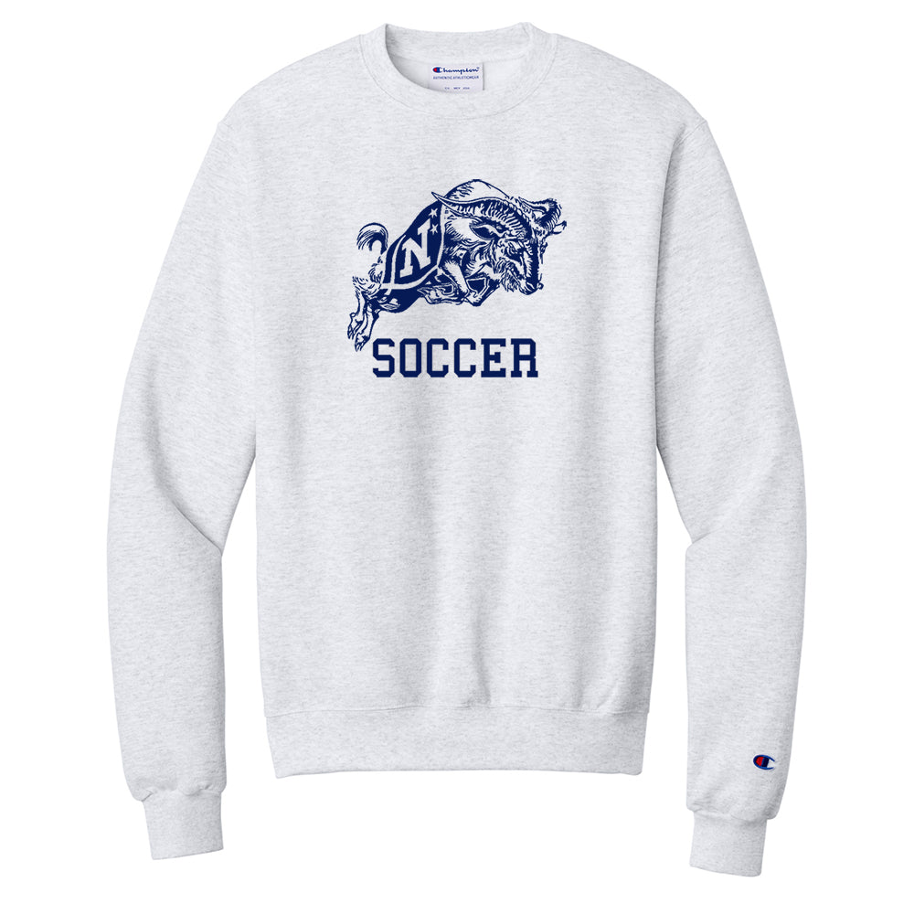 Navy Soccer Champion® Powerblend® Crewneck Sweatshirt