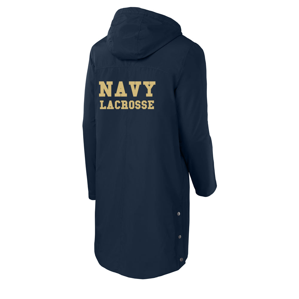 Navy Lacrosse Sport-Tek® Waterproof Insulated Sideline Parka