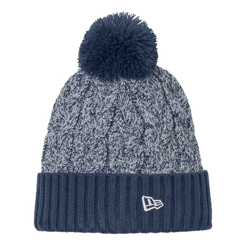 Navy Women's Lacrosse New Era® Marled Knit Pom Beanie