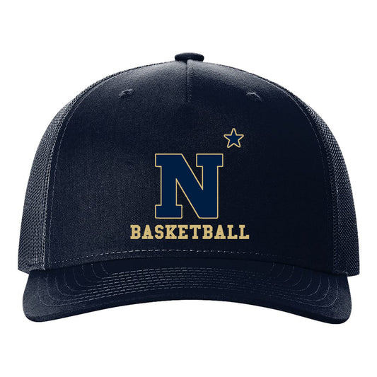 Navy Basketball Richardson Five-Panel Trucker Cap (Navy)