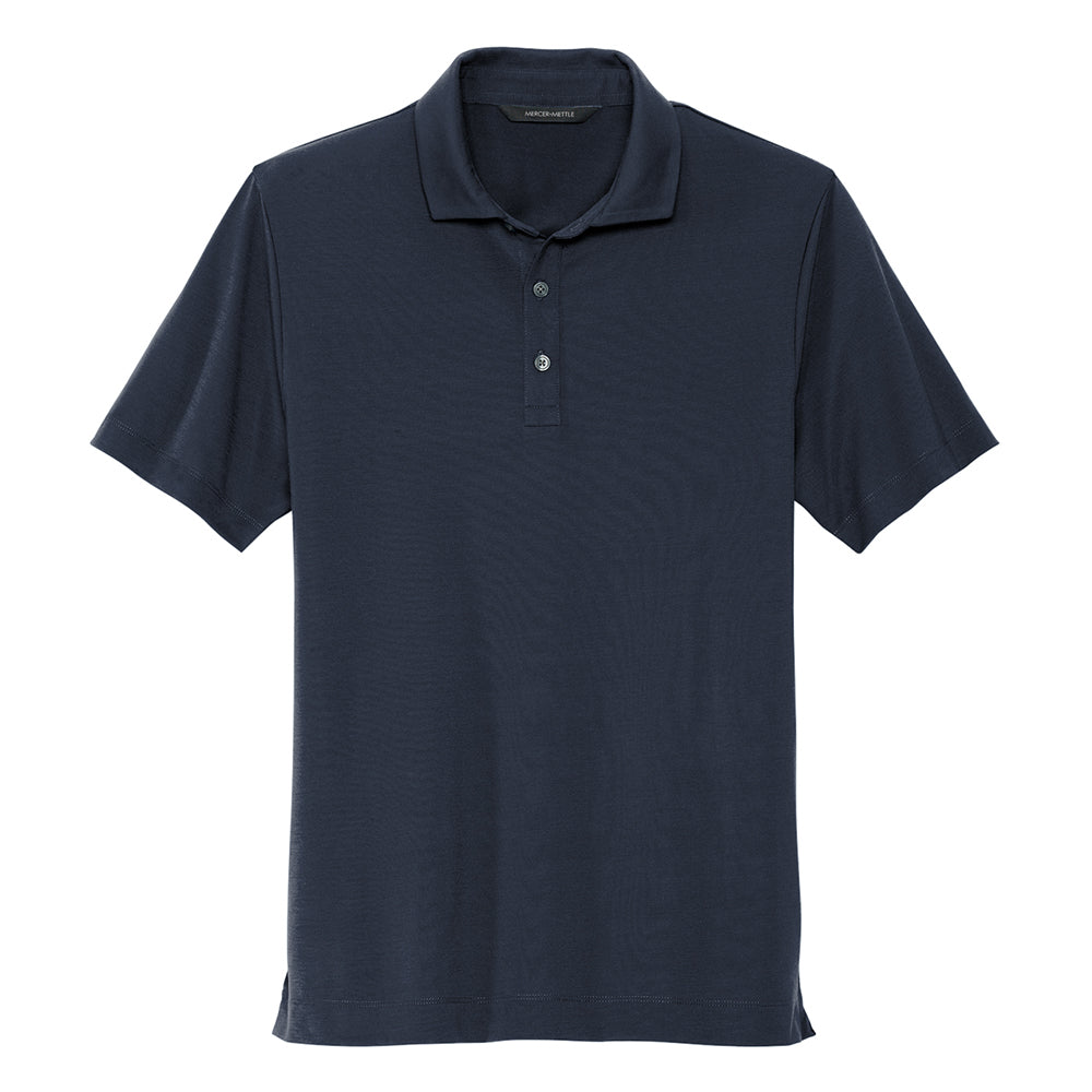 Navy Soccer Mercer+Mettle® Stretch Jersey Polo