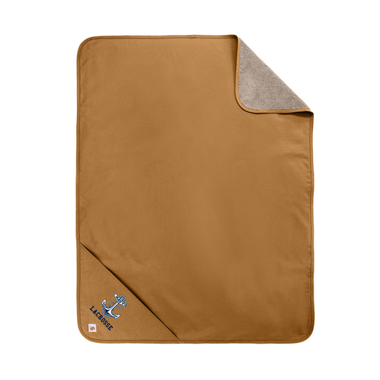 Navy Lacrosse Carhartt® Firm Duck Sherpa-Lined Blanket
