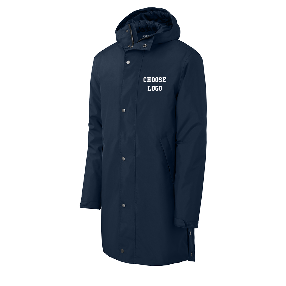 Navy Lacrosse Sport-Tek® Waterproof Insulated Sideline Parka