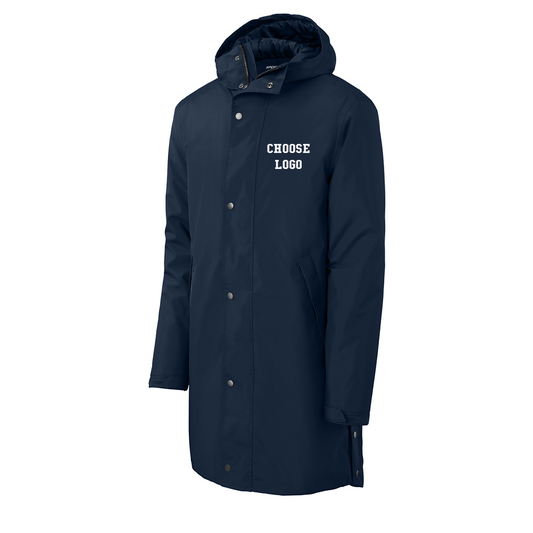 Navy Lacrosse Sport-Tek® Waterproof Insulated Sideline Parka