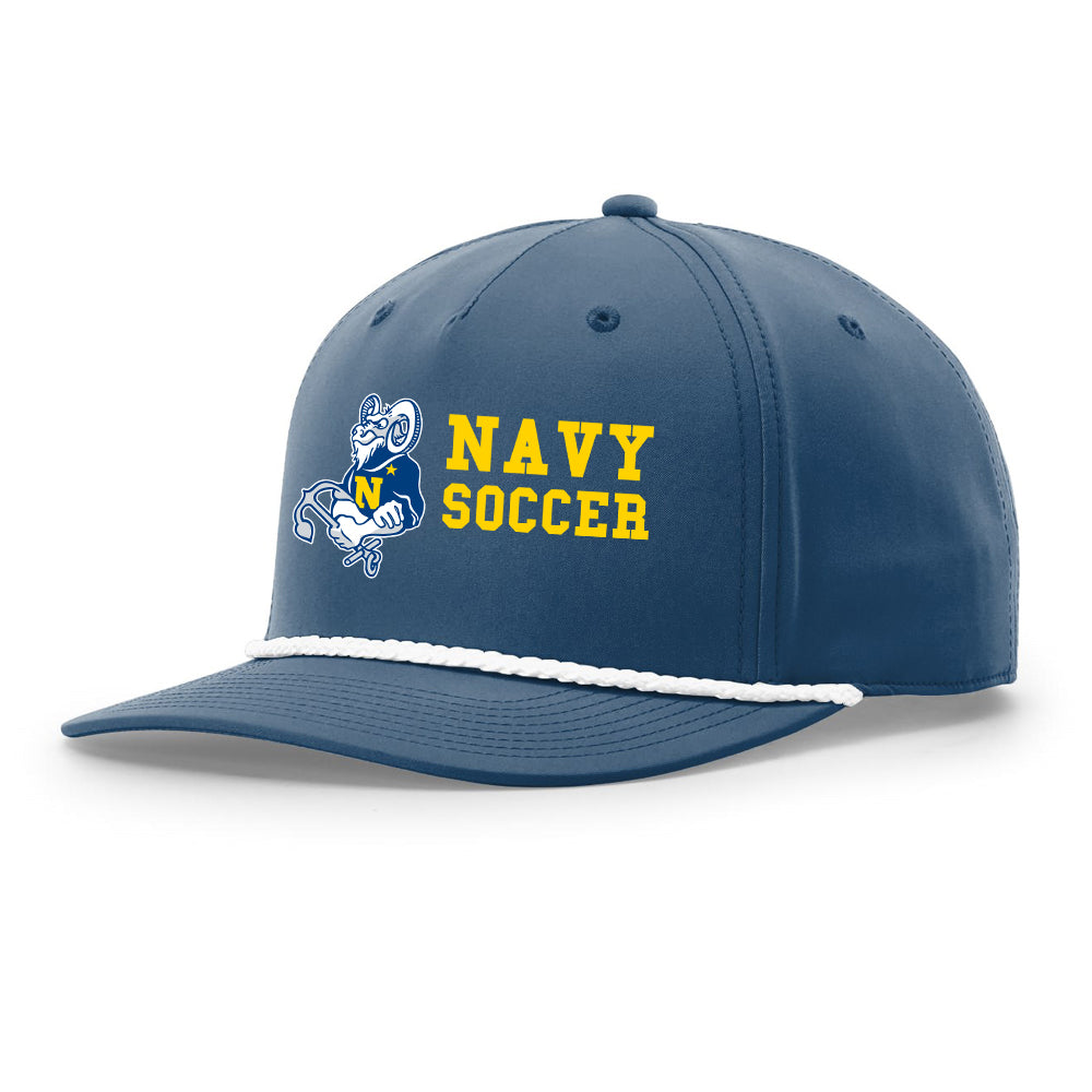 Navy Soccer Richardson 5-Panel Classic Rope Cap