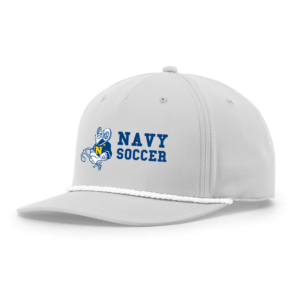 Navy Soccer Richardson 5-Panel Classic Rope Cap
