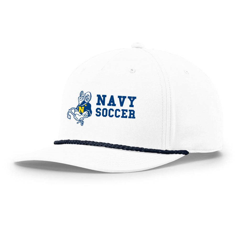 Navy Soccer Richardson 5-Panel Classic Rope Cap