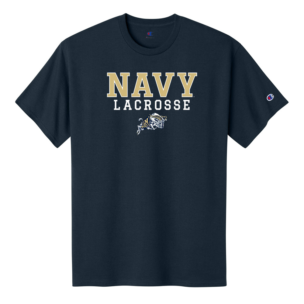 Navy Lacrosse Champion® Jersey Short Sleeve Tee