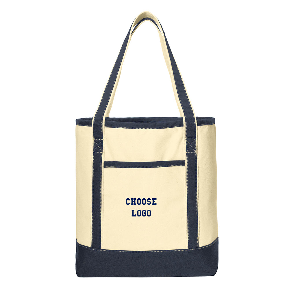 Navy Squash Port Authority® Large Cotton Canvas Tote