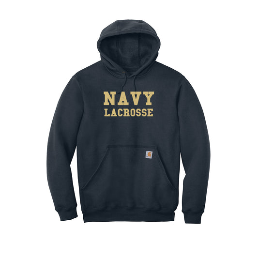 Navy Lacrosse Carhartt® Midweight Hooded Sweatshirt