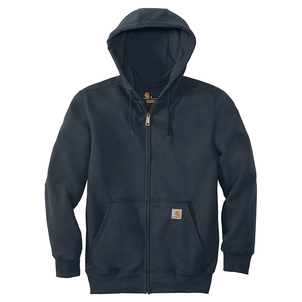 Navy Soccer Carhartt® Rain Defender® Paxton Heavyweight Hooded Zip-Front Sweatshirt
