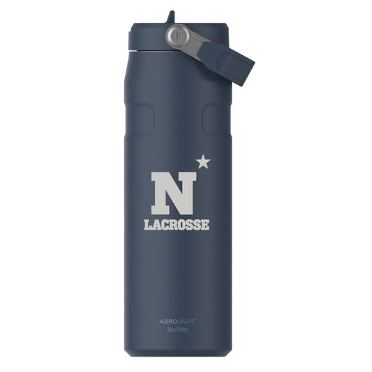 Navy Lacrosse Stanley The IceFlow™ Bottle with Flip Straw Lid | 24 OZ