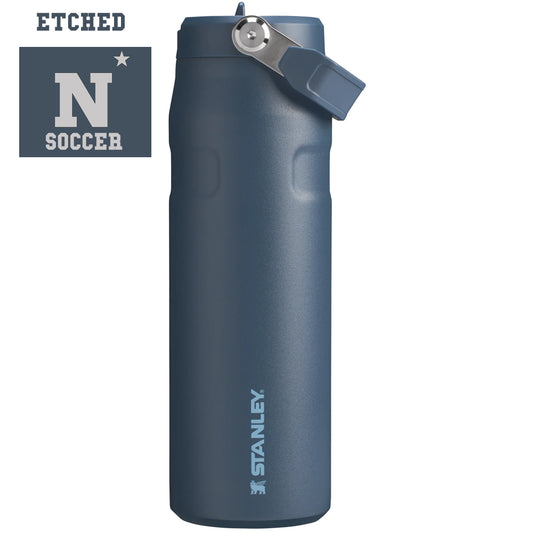 Navy Mens Soccer Stanley The IceFlow™ Bottle with Flip Straw Lid | 24 OZ