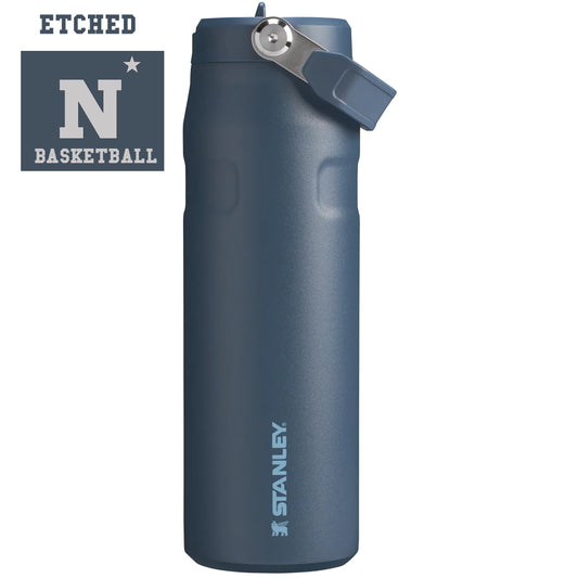 Navy Basketball Stanley The IceFlow™ Bottle with Flip Straw Lid | 24 OZ