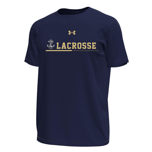Navy lacrosse Under Armour Short Sleeve Performance Short Sleeve T-Shirt