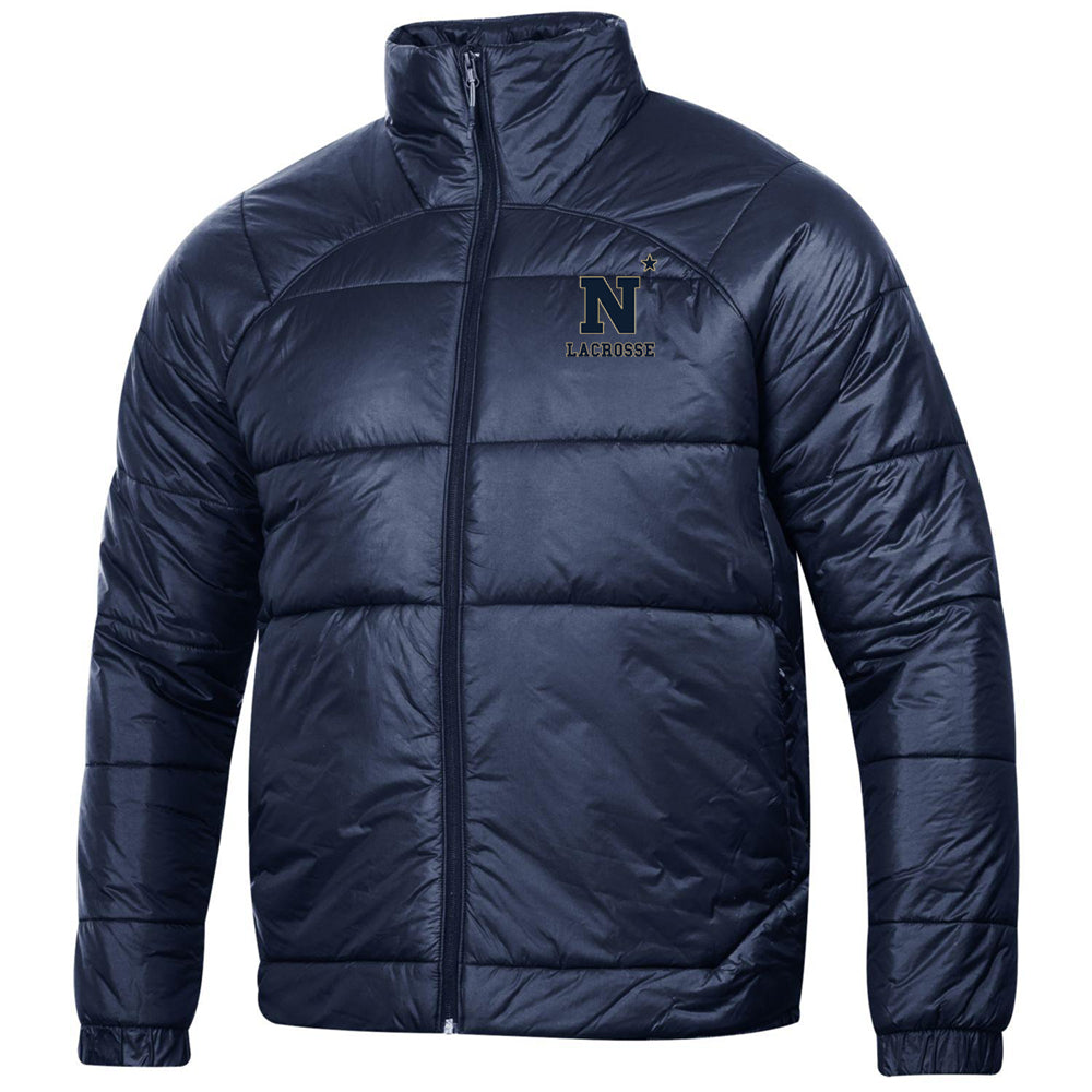 Navy Women's Lacrosse Under Armour Puffer Jacket (Unisex)
