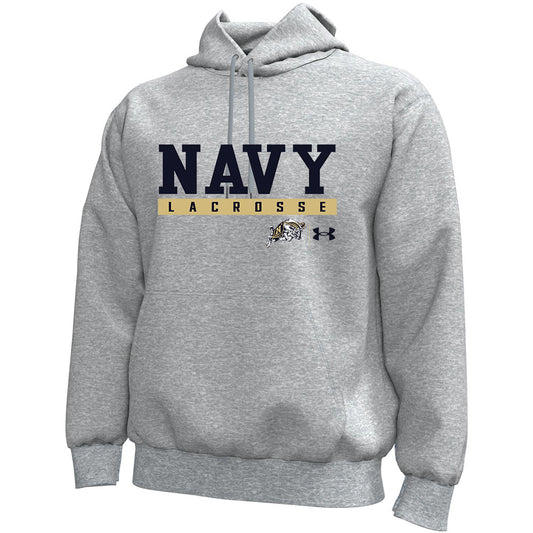 Navy Lacrosse Under Armour Men's Icon Fleece Hoodie