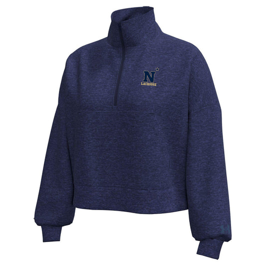 Navy Lacrosse Under Armour Aura Heather Quarter-Zip