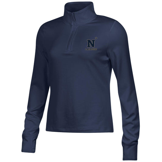 Navy Women's Lacrosse Under Armour Motion Quarter-Zip (Ladies)
