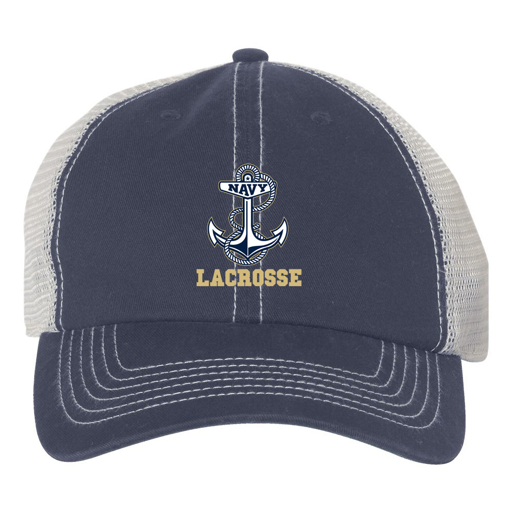 Navy Lacrosse 47 Brand Trawler Cap (Anchor)