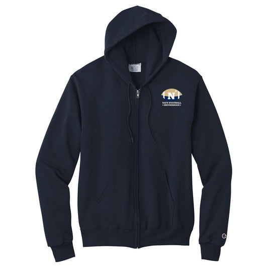 Navy Football Brotherhood Champion® Powerblend® Full-Zip Hoodie