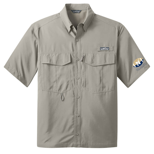 Navy Football Brotherhood Eddie Bauer® - Short Sleeve Performance Fishing Shirt (Khaki)