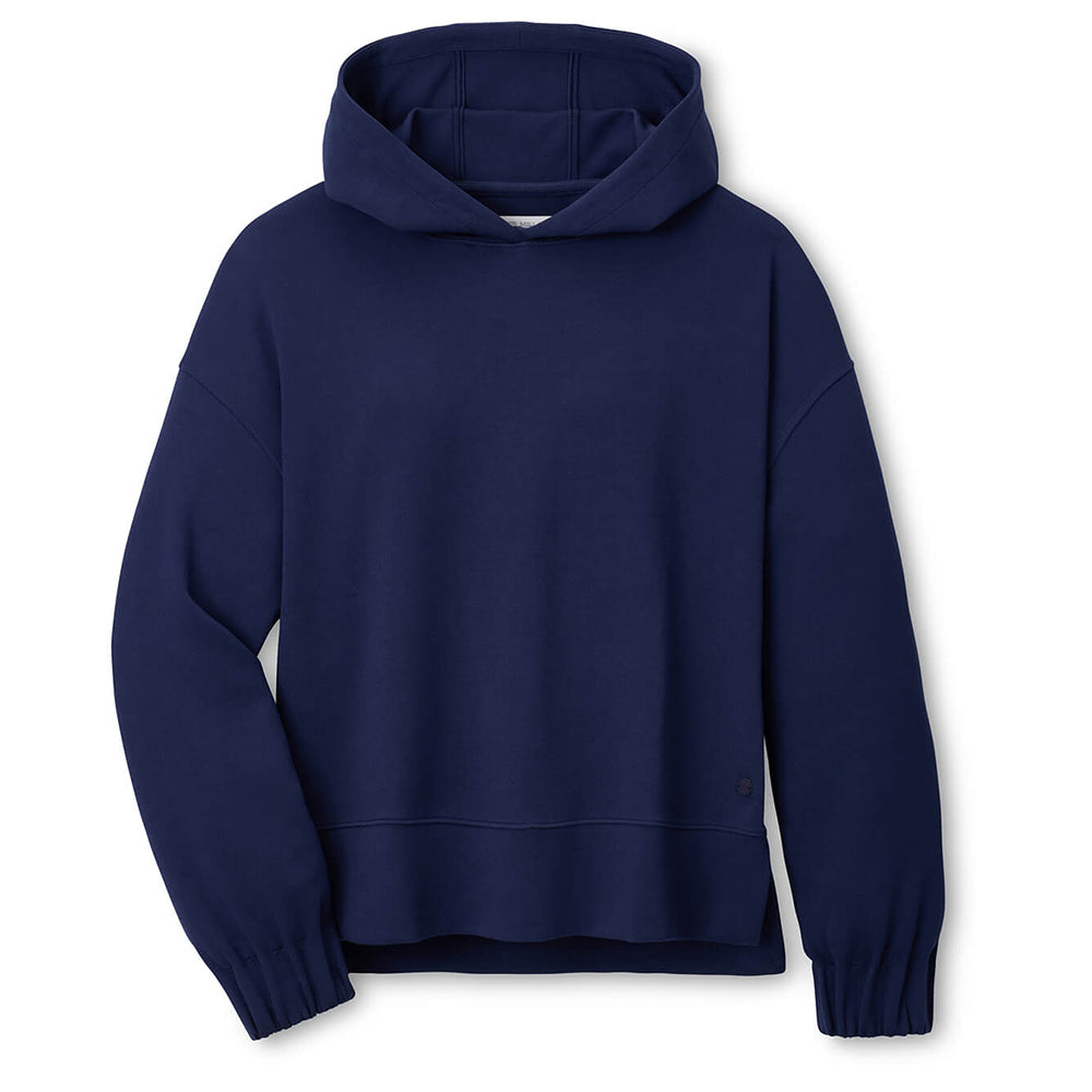 Navy Soccer Peter Millar Women's Flora Knit Hoodie (Navy)