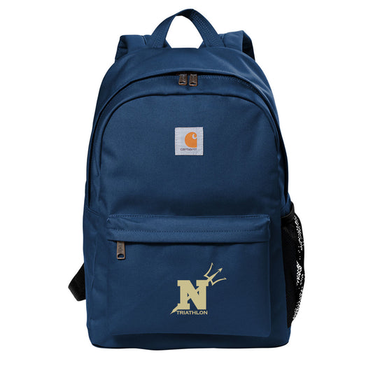 Navy Triathlon Carhartt® Canvas Backpack