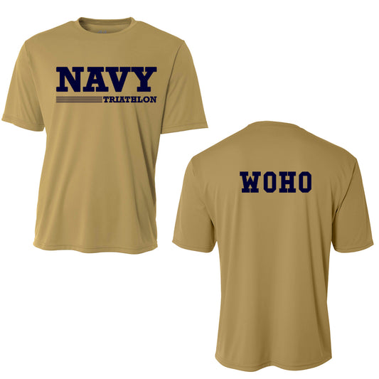 Navy Triathlon WOHO Cooling Performance Short Sleeve Tee
