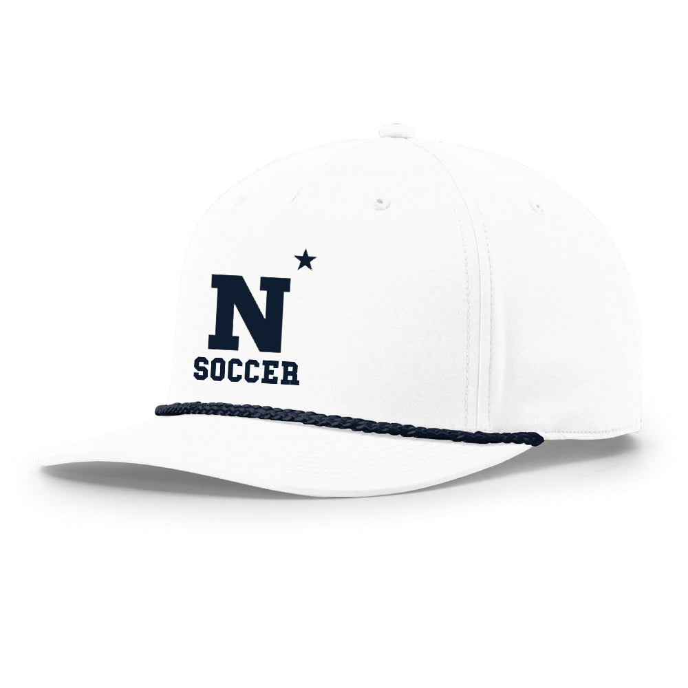 Navy Soccer Richardson 5-Panel Classic Rope Cap (N-Star)