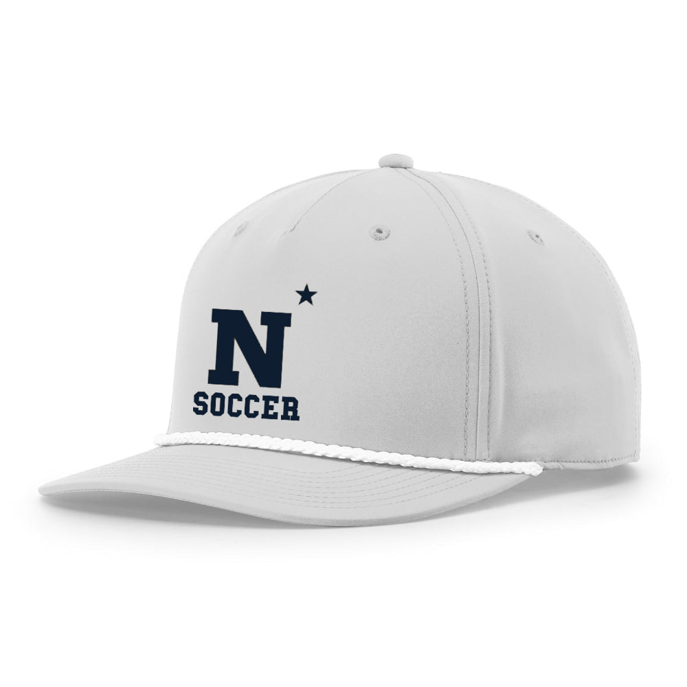 Navy Soccer Richardson 5-Panel Classic Rope Cap (N-Star)
