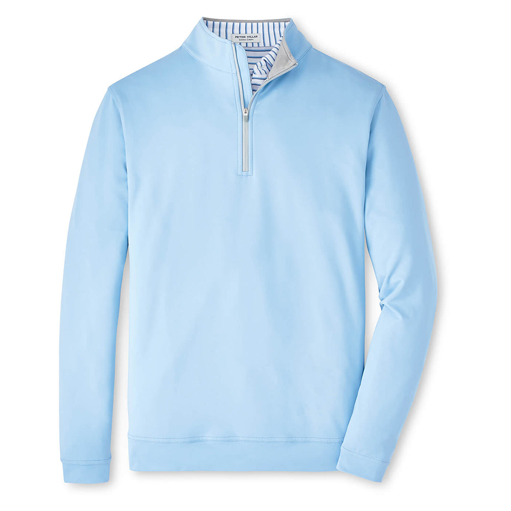 Navy Soccer Peter Millar Men's Perth Performance Quarter-Zip