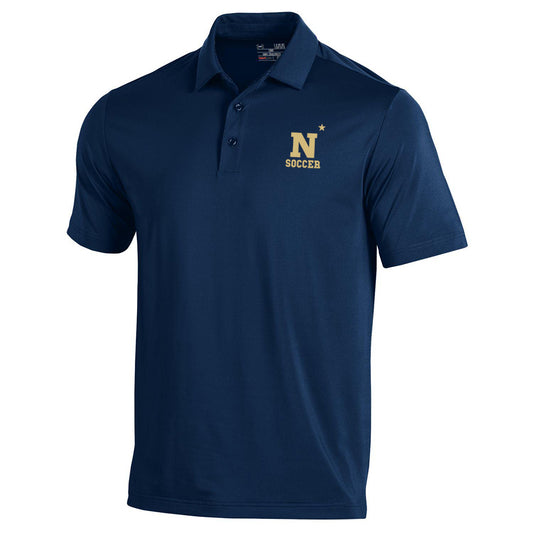 Navy Women's Soccer Under Armour Performance Polo (Navy) (Unisex)
