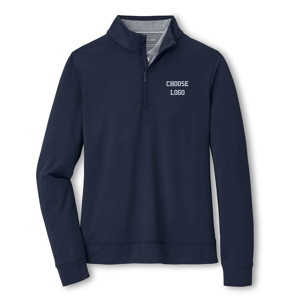 Navy Soccer Peter Millar Women's Perth Performance Quarter-Zip